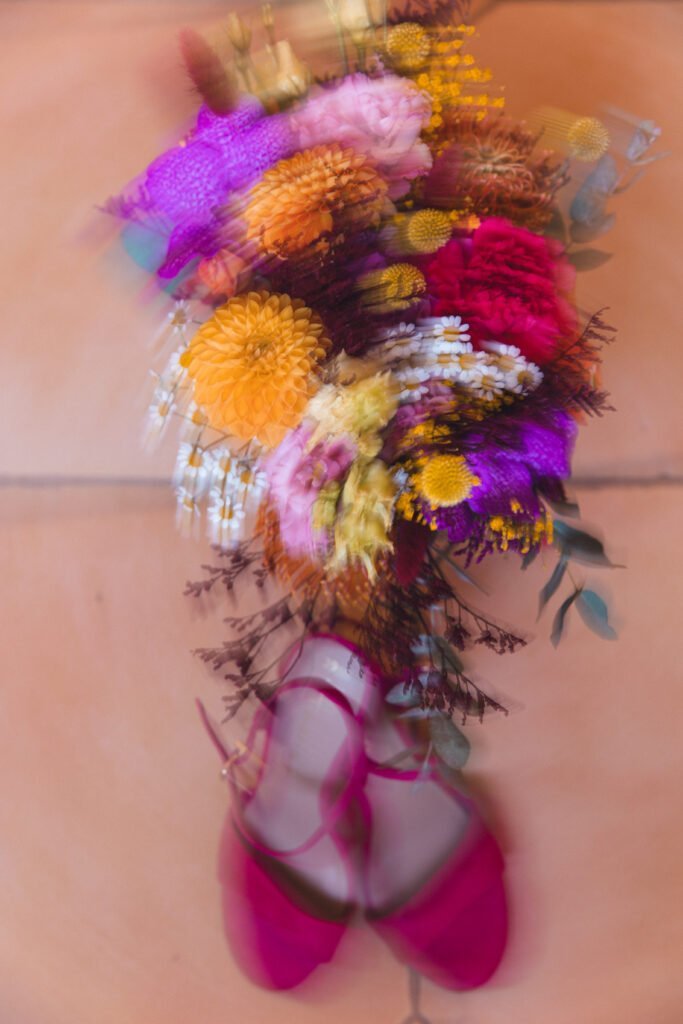 bouquet de la mariée au miroir des lys à Noé
