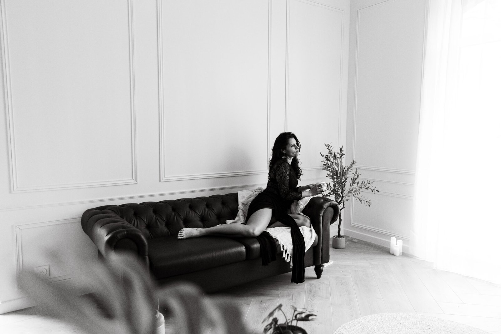 shooting portrait boudoir sur marquefave dans mon studio